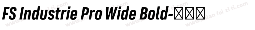 FS Industrie Pro Wide Bold字体转换